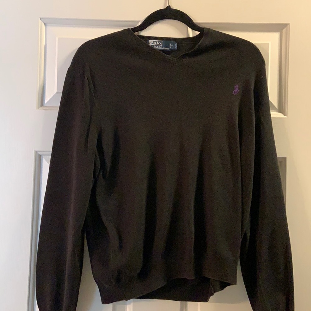 Large Polo Black Sweater